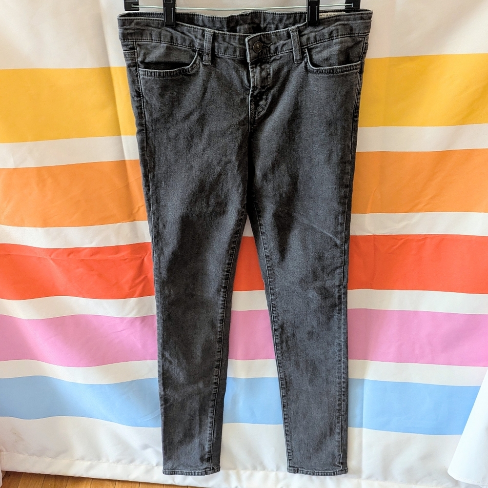 Allsaints Dark Grey Tex Ashby Skinny Jeans Grunge Gray All Saints Indie Moto 29